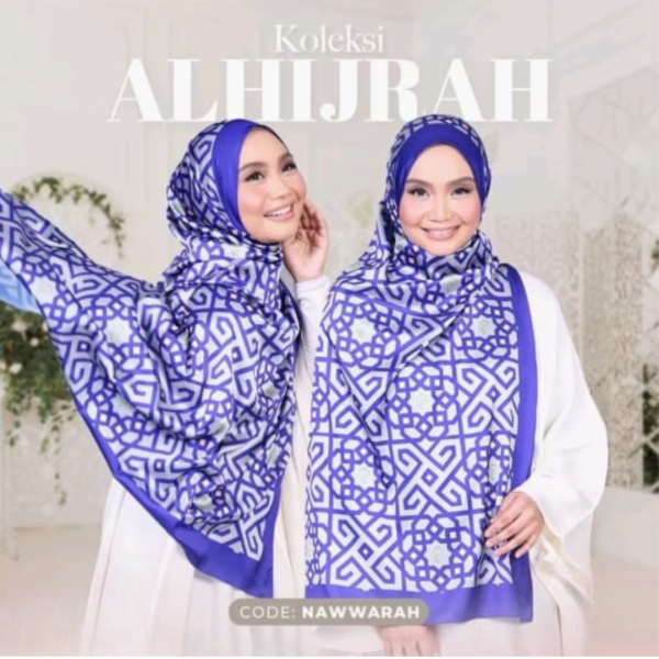 Tudung Satin Eksklusif AlHijrah - Image 4