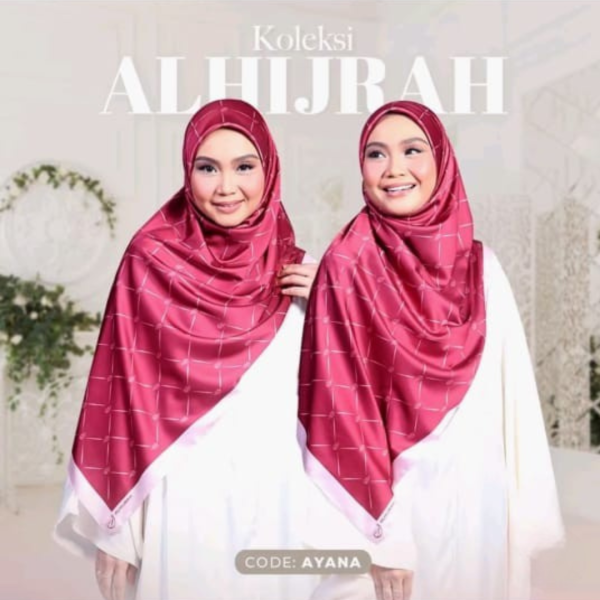 Tudung Satin Eksklusif AlHijrah - Image 3